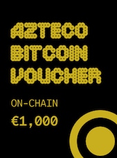 Azteco Bitcoin (Crypto) On-Chain Voucher 1000 EUR Azteco Key GLOBAL