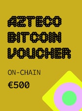 Azteco Bitcoin (Crypto) On-Chain Voucher 500 EUR Azteco Key GLOBAL