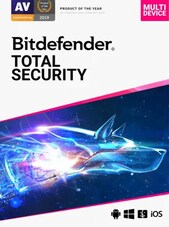 Bitdefender Total Security (10 Devices, 2 Years) - PC, Android, Mac, iOS - Key EUROPE Bitdefender Key EUROPE