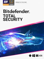 Bitdefender Total Security 2020 - PC, Android, Mac, iOS 1 Device 1 año Bitdefender Clave EUROPA