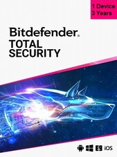 Bitdefender Total Security - PC, Android, Mac, iOS 1 Device 3 anni Bitdefender Chiave GLOBALE