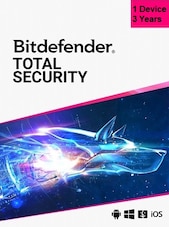 Bitdefender Total Security - PC, Android, Mac, iOS 1 Device 3 Years Bitdefender Key GLOBAL