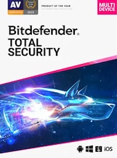 Bitdefender Total Security - PC, Android, Mac, iOS 10 Devices 1 año Bitdefender Clave REINO UNIDO