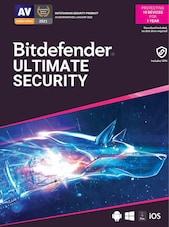 Bitdefender Ultimate Security - Standard Edition PC, Android, Mac, iOS 1 anno Bitdefender Chiave GLOBALE