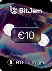 BitJem Crypto Gift Card Bitcoin 10 EUR BitJem Clé GLOBAL
