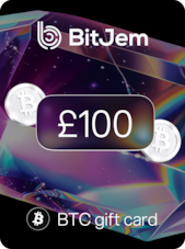 BitJem Crypto Gift Card Bitcoin 100 GBP BitJem Clé GLOBAL