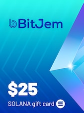 BitJem Crypto Gift Card SOL 25 USD BitJem Key GLOBAL
