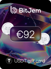 BitJem Crypto Gift Card USDT 92 EUR BitJem Key GLOBAL