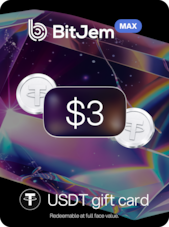 BitJem MAX Crypto Gift Card (USDT) 3 USD BitJem Key GLOBAL