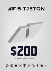 BitJeton Crypto Gift Card 200 USD BitJeton Key GLOBAL
