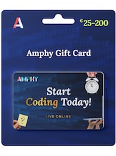 Coding Online Classes Gift Card 75 EUR Amphy Key