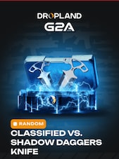 Counter Strike 2 RANDOM CLASSIFIED VS. SHADOW DAGGERS KNIFE SKIN PC BY DROPLAND.NET Klucz GLOBALNY