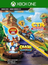Crash Bandicoot Bundle - N. Sane Trilogy + CTR Nitro-Fueled Xbox One Xbox Live Clé ARGENTINE