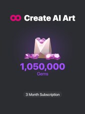 CreatePorn.com Subscription 1050k Gems/Mo 3 maanden Sleutel CreatePorn GLOBAL