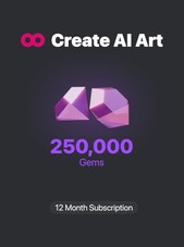 CreatePorn.com Subscription 250k Gems/Mo 12 měsíců Klíč CreatePorn GLOBÁLNÍ