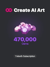 CreatePorn.com Subscription 470k Gems/Mo 1 Ay Anahtar CreatePorn KÜRESEL