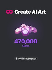 CreatePorn.com Subscription 470k Gems/Mo 3 miesiące Klucz CreatePorn GLOBALNY