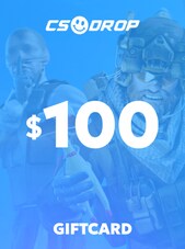 CSDROP Gift Card – CS2 / CS:GO Case Opening (Instant Code) 100 USD - CSDROP.com Key - GLOBAL CSDROP.com Key GLOBAL