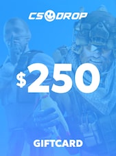 CSDROP Gift Card – CS2 / CS:GO Case Opening (Instant Code) 250 USD CSDROP.com Key GLOBAL