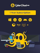 CyberGhost VPN 7 Devices 1 an Clé GLOBAL