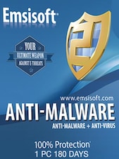 Emsisoft Anti-Malware 1 Device - PC 1 zařízení 180 dní Klíč GLOBÁLNÍ
