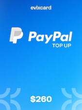 EvixCard PayPal Gift Card 260 USD By EvixCard Clé GLOBAL