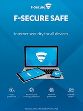 F-Secure Internet Security (formerly SAFE) (PC, Android, Mac) - 1 Device, 1 Year - F-Secure Key GLOBAL F-Secure Klíč GLOBÁLNÍ