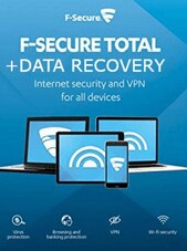 F-Secure Total + Data Recovery - PC, Android, Mac 3 Devices 1 anno F-Secure Chiave GLOBALE