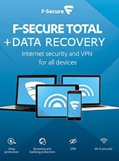F-Secure Total + Data Recovery - PC, Android, Mac 3 Devices 1 rok F-Secure Klucz GLOBALNY