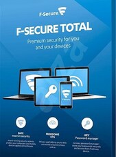 F-Secure Total (PC, Android, Mac) (5 Users, 2 Years)  - F-Secure Key - EUROPE F-Secure Key EUROPE
