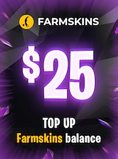 Farmskins Wallet Card 25 USD - FARMSKINS.COM Key - GLOBAL FARMSKINS.COM Klíč GLOBÁLNÍ