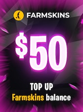 Farmskins Wallet Card 50 USD - FARMSKINS.COM Key - GLOBAL FARMSKINS.COM Klíč GLOBÁLNÍ
