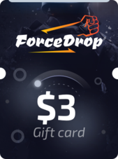 Forcedrop.gg Gift Card 3 USD - Key GLOBAL Kulcs GLOBÁLIS