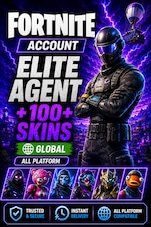 Fortnite Account (All Platform) Elite Agent with 100+ Skins Fortnite Cuenta GLOBAL