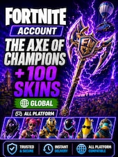 Fortnite Account (All Platform) The Axe Of Champions Pickaxes + 100 Skins Fortnite Account GLOBAL