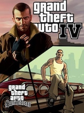 Grand Theft Auto IV + Grand Theft Auto: San Andreas Steam Key GLOBAL Steam Anahtar KÜRESEL