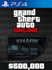 Grand Theft Auto Online: Bull Shark Cash Card - 500000 PS4 PSN Clave REINO UNIDO