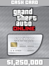 Grand Theft Auto Online: Great White Shark Cash Card - 1250000 PC Rockstar Key EUROPE