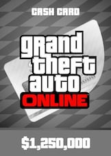 Grand Theft Auto Online: Great White Shark Cash Card Rockstar - 1250000 PC Rockstar Chiave GLOBALE