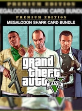 Grand Theft Auto V: Premium Online Edition & Megalodon Shark Card Bundle | 16 000 000 USD Bundle (PC) - Rockstar Key - GLOBAL Rockstar Anahtar KÜRESEL
