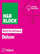 H&R Block Tax Software - Deluxe PC, Mac 1 Dispositivo di durata H&R Block Chiave STATI UNITI