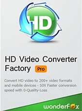HD Video Converter Factory Pro - PC 1 Apparaat Levenslang Wonderfox Sleutel GLOBAL