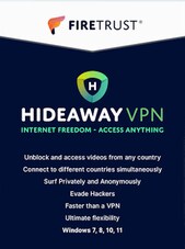 HideAway VPN - PC 1 an Firetrust Cheie GLOBAL