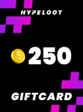 HypeLoot Giftcard 250 USD HypeLoot Schlüssel GLOBAL