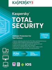 Kaspersky Total Security 2021 - PC, Android, Mac, iOS 1 an Kaspersky Cheie Orientul Mijlociu