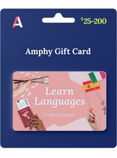 Languages Online - Live Classes Gift Card 100 EUR - Amphy Key Amphy Klíč