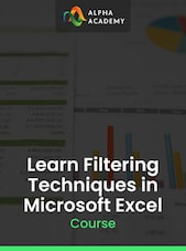 Learn Filtering Techniques in Microsoft Excel Alpha Academy Chiave GLOBALE