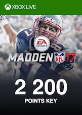 Madden NFL 17 Points XBOX LIVE GLOBAL - 2200 Points Xbox Live Clé GLOBAL