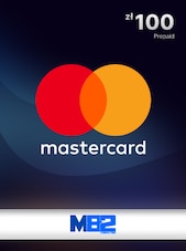 MasterCard Prepaid Gift Card 100 PLN M82 Clé GLOBAL