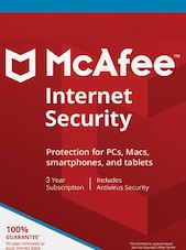 McAfee Internet Security - 3 años McAfee Clave GLOBAL